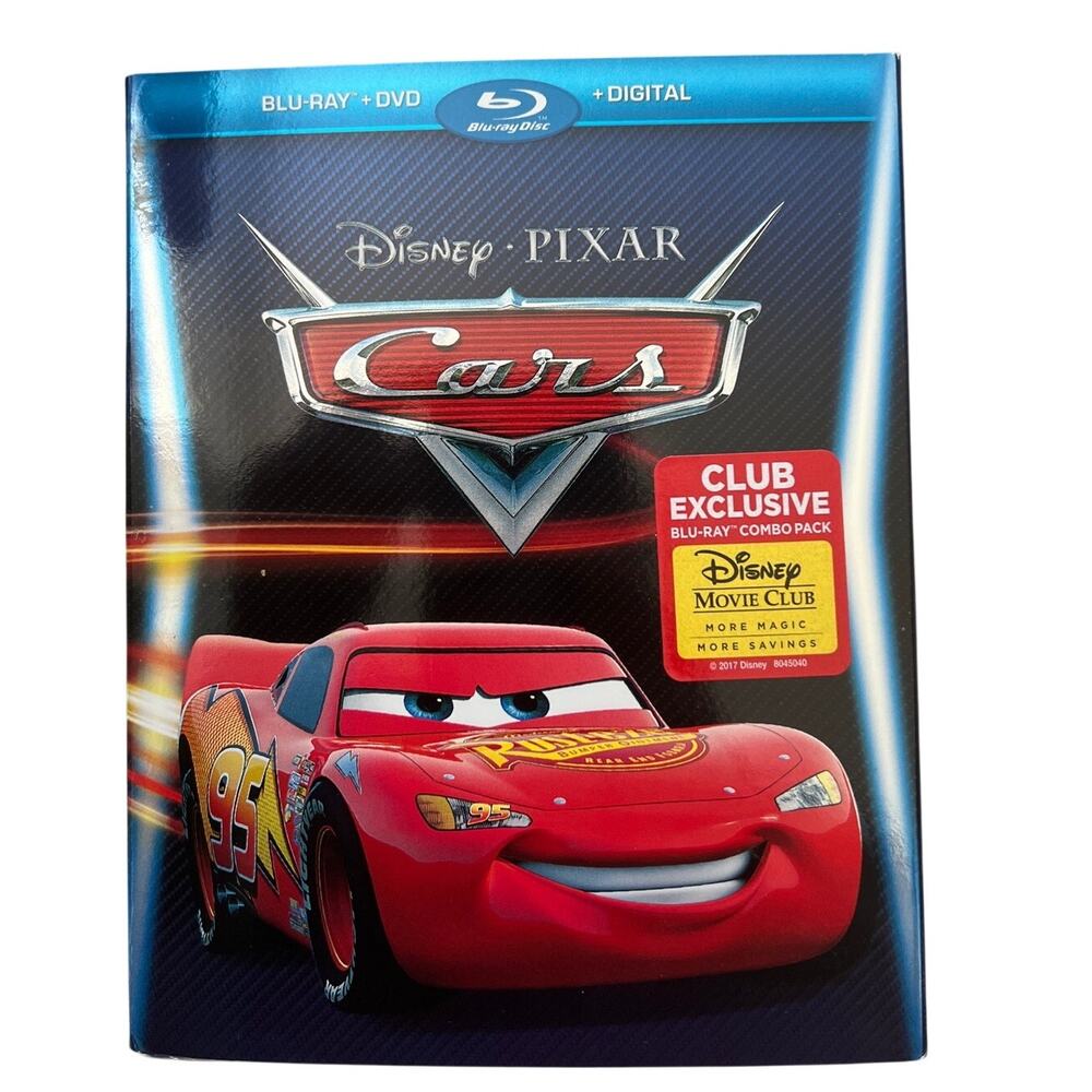 Disney Pixar Cars Blu-ray DVD Digital Combo Pack Movie Club Exclusive Slipcover